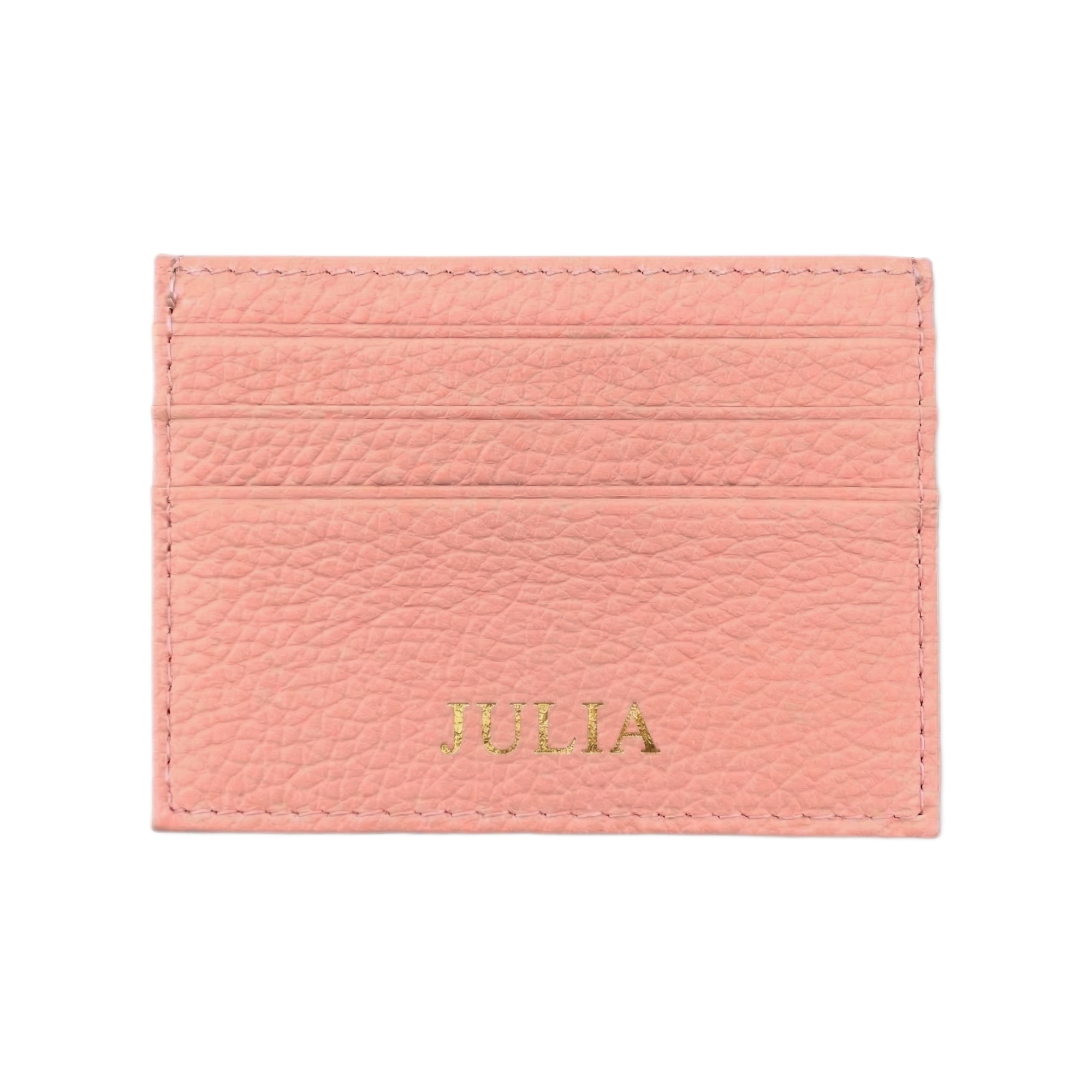 Leather Card Holder Pink