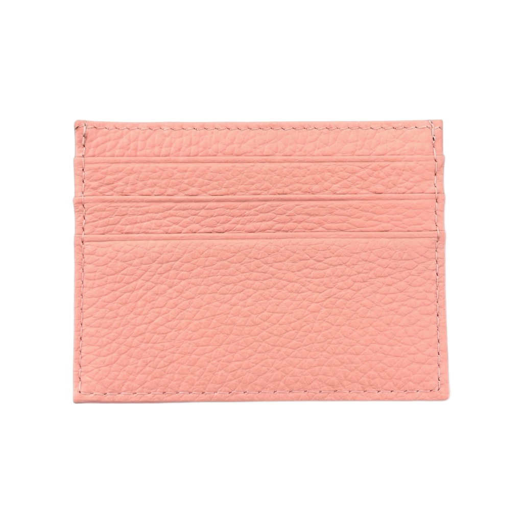 Leather Card Holder Pink
