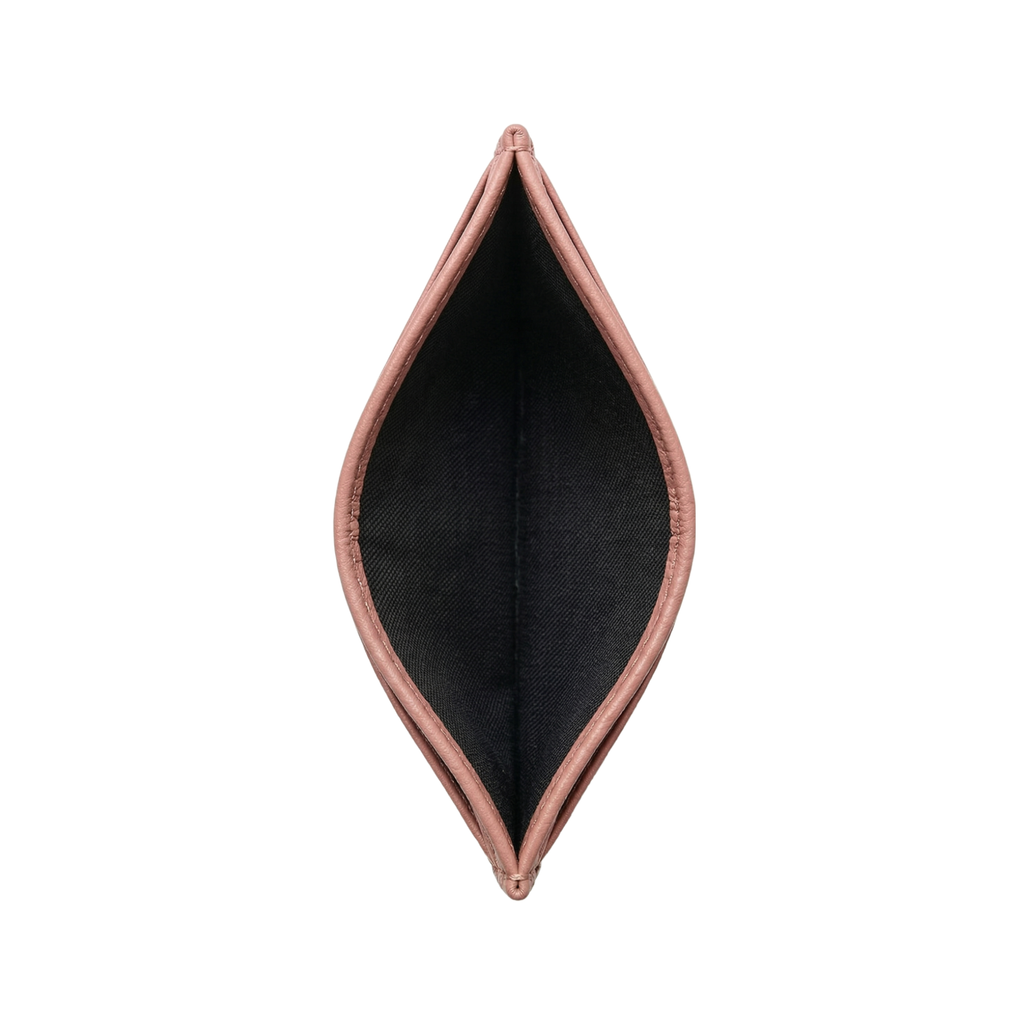 Leather Card Holder Pink