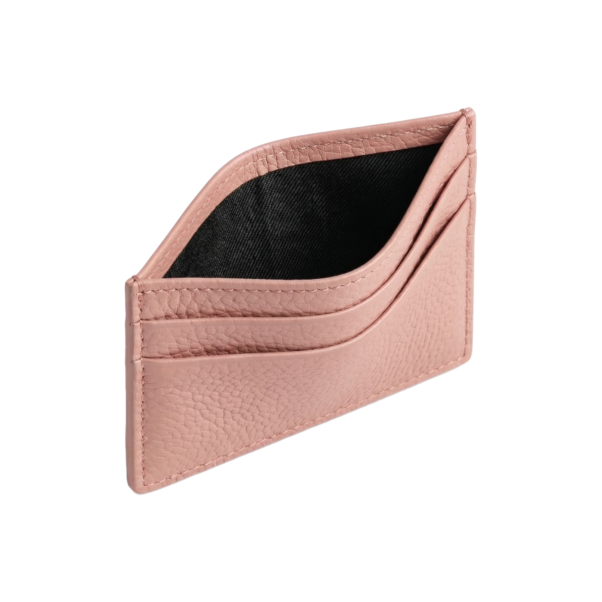 Leather Card Holder Pink