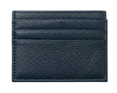 L’Aurice Signature Handcrafted Leather Card Holder Navy Blue