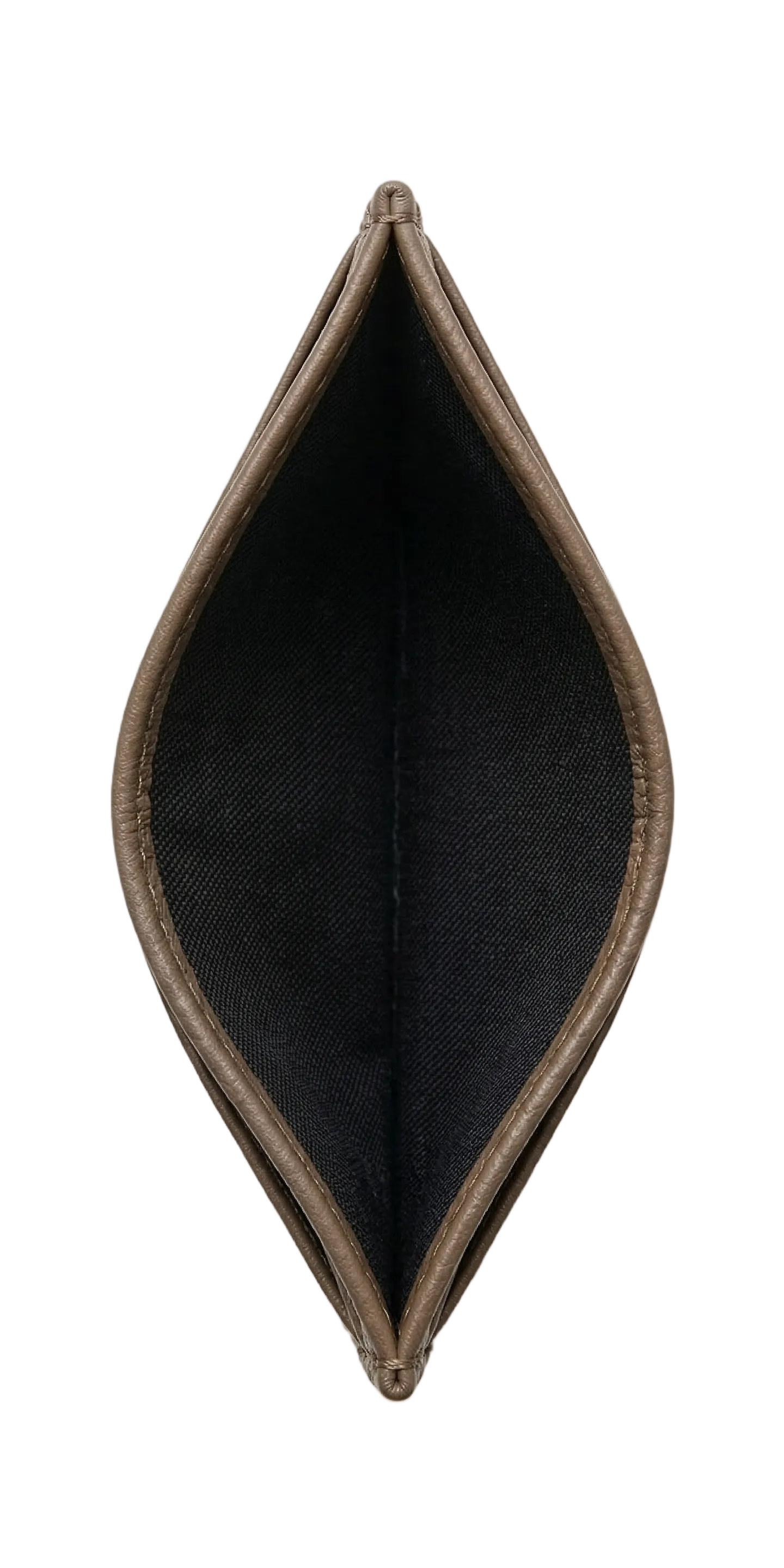 L’Aurice Signature Handcrafted Leather Card Holder Dark Khaki