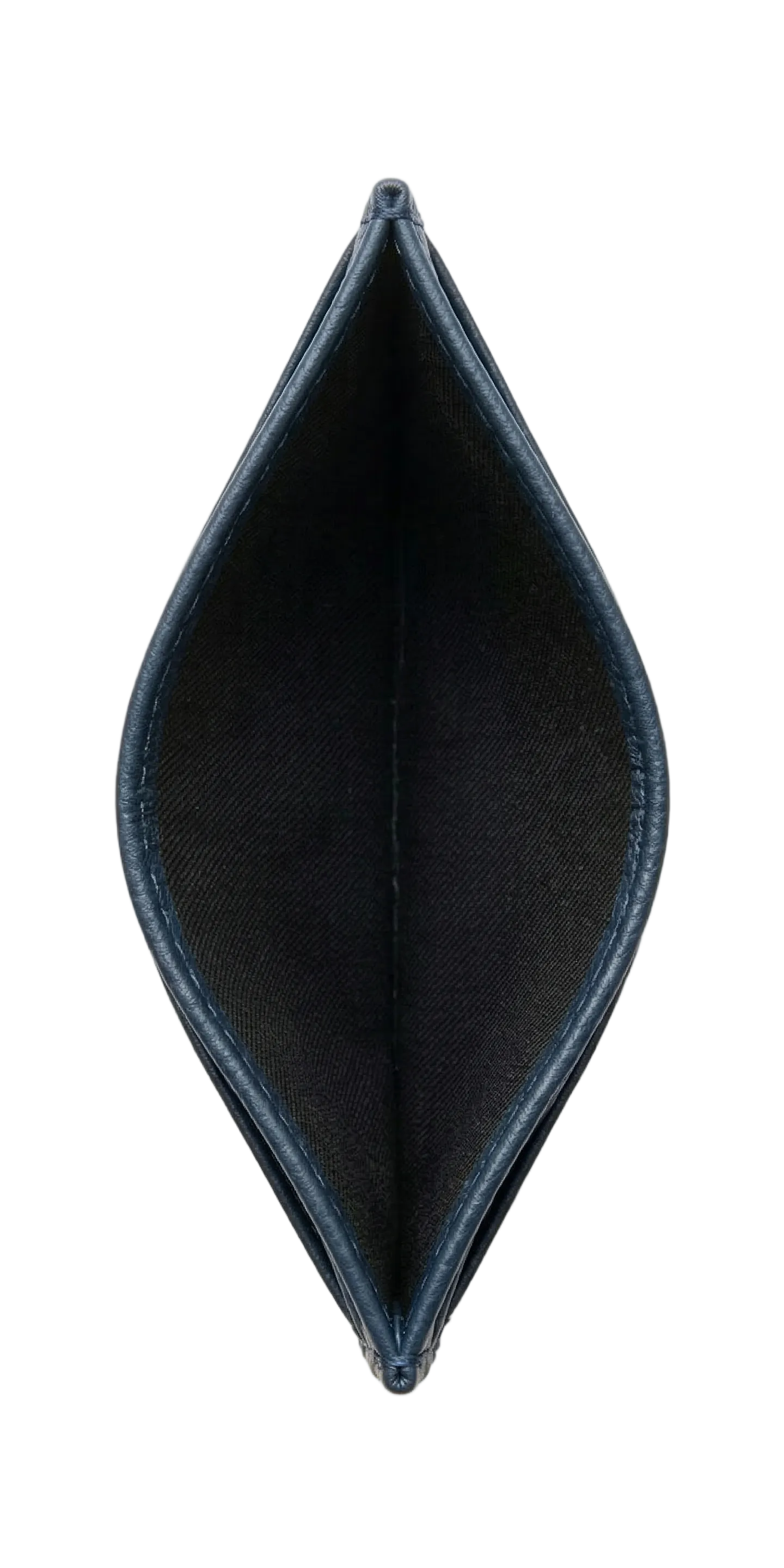 L’Aurice Signature Handcrafted Leather Card Holder Navy Blue